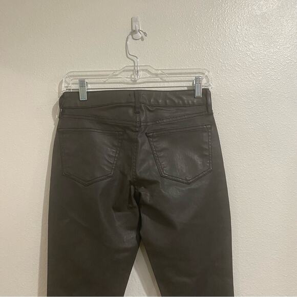 Cache Dark Gray Faux Leather Skinny Pants Sz 0 NWT - Picture 8 of 11